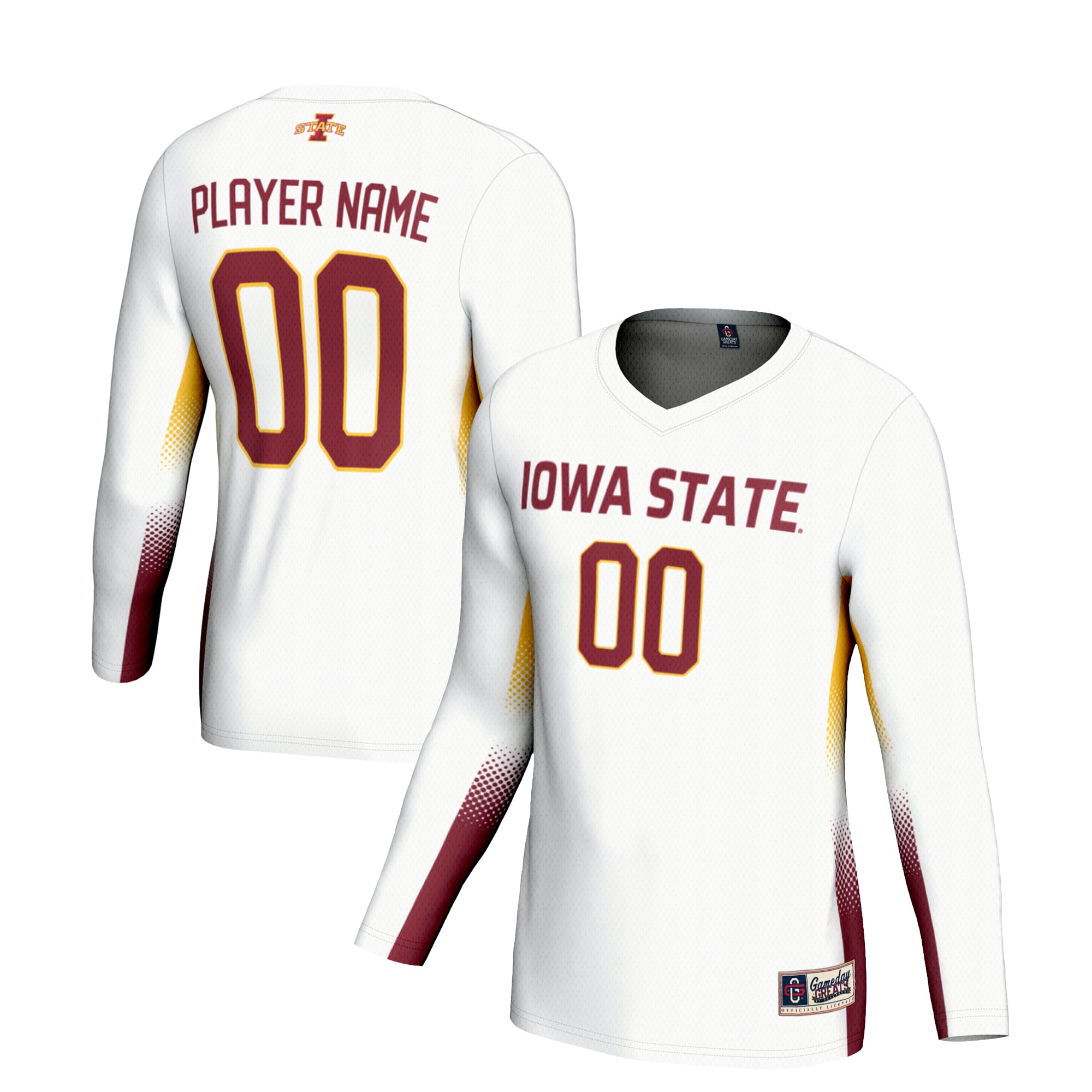 Iowa State Cyclones GameDay Greats Unisex NIL Lightweight Volleyball Jersey - White