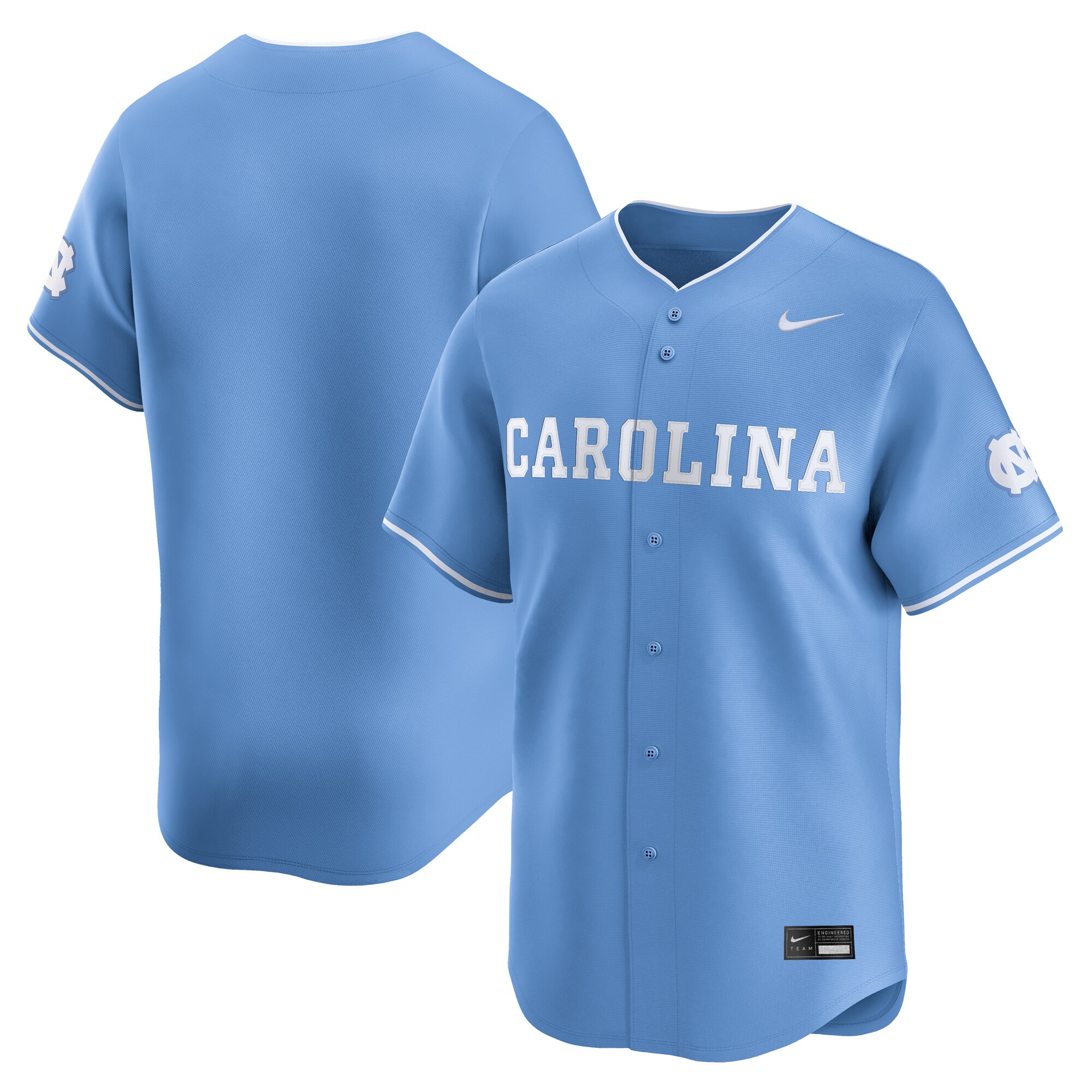 [NJP] North Carolina Tar Heels Baseball Limited Jersey - Carolina Blue