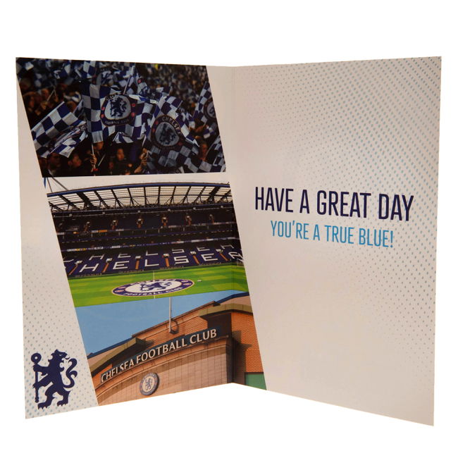 football shirt Chelsea FC Birthday Card With Stickers