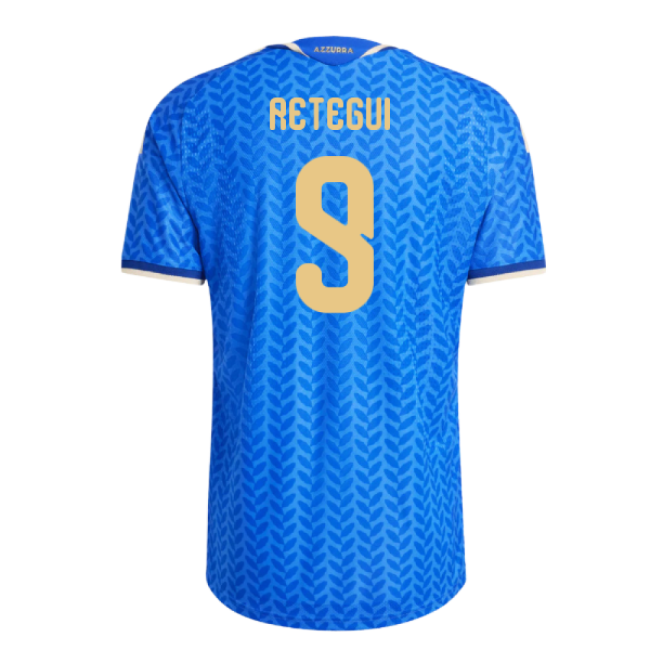 2026-2027 Italy Authentic Home Shirt (Retegui 9) Premium