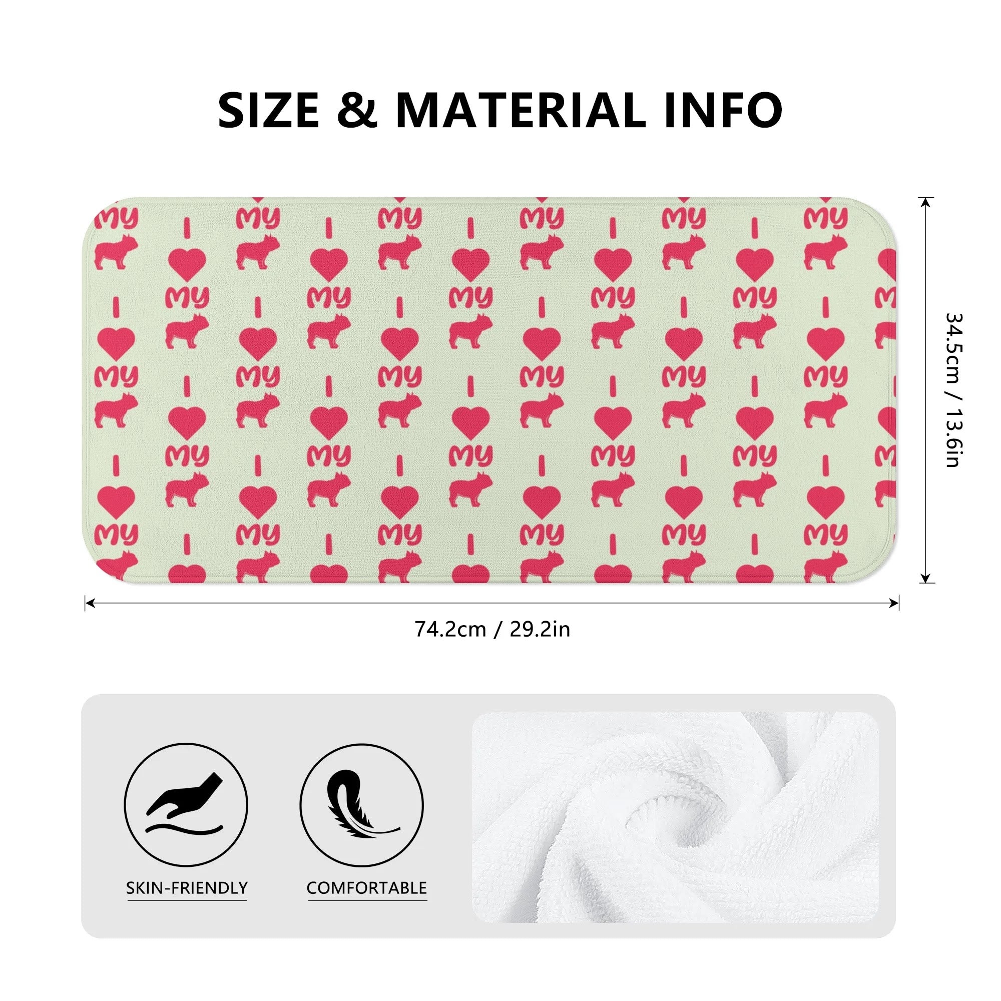 James - Safe Towel For Frenchie Lovers Winter Wear | Non-slip Design