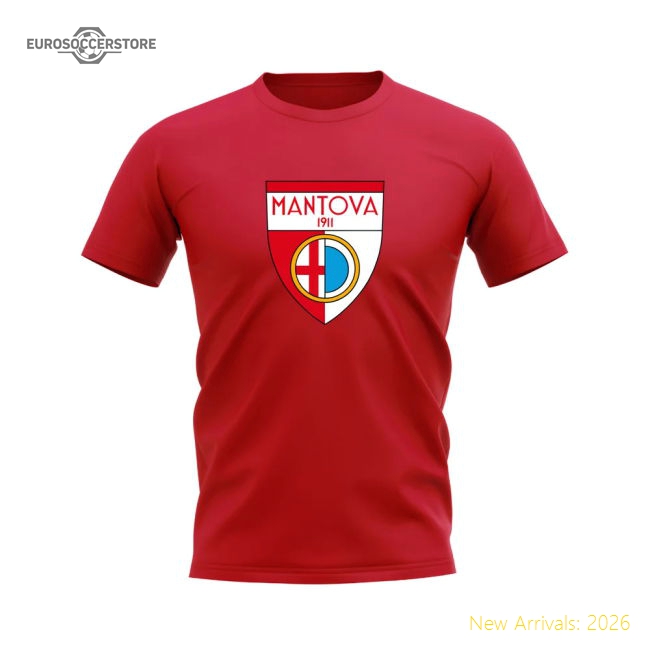 Mantova Badge T-shirt (red) - Official Design - Fan Collection