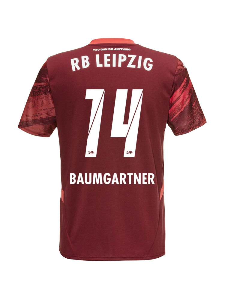 RB Leipzig 24-25 Season Away Jersey with BAUMGARTNER 14 Printing