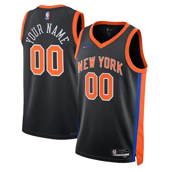 New York NYK Swingman Jersey - top-tier vintage - Black NBA game-day