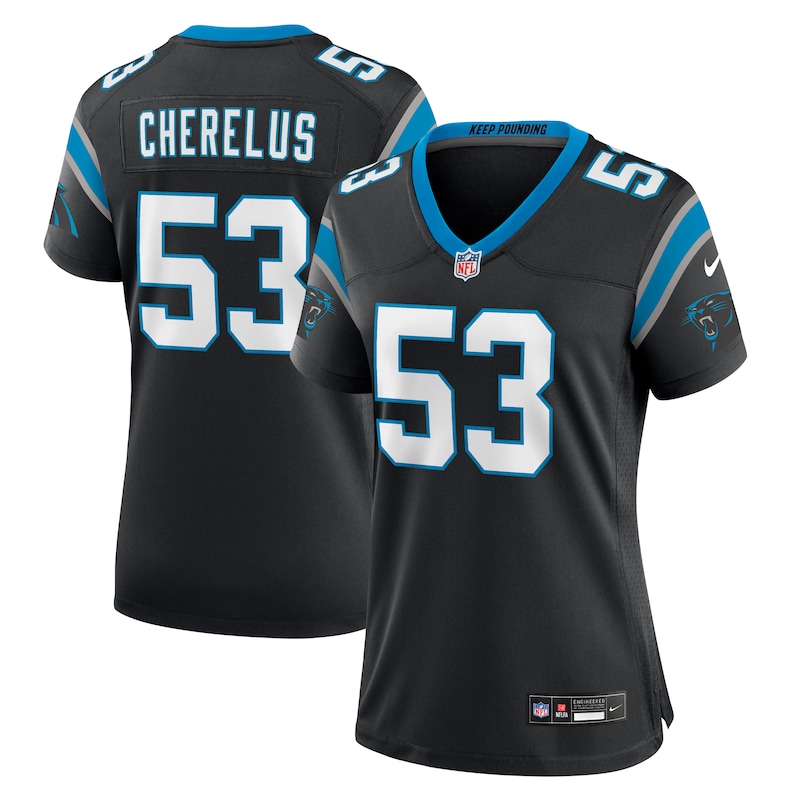 None Claudin Cherelus CAR Panthers Energetic Top-Grade Jersey