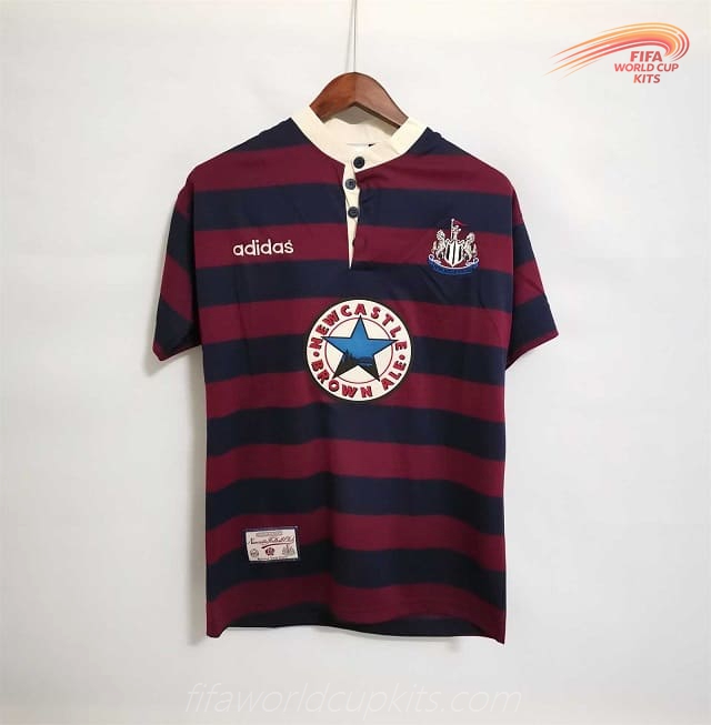 Newcastle 95-96 Away Red/Blue Football Kit