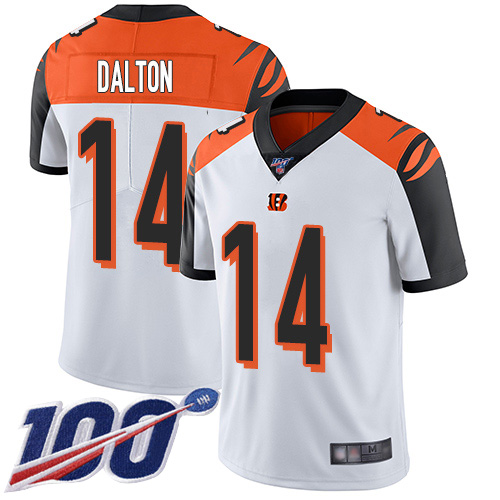 Official NFL CIN Bengals #14 Andy Dalton White Limited Jersey