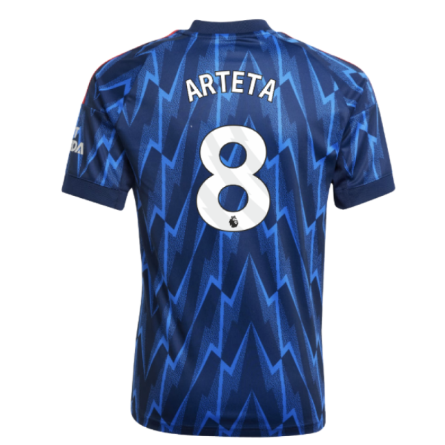 Arsenal Official Away Football Shirt 2025-20 Season Arteta 8 L S Kids