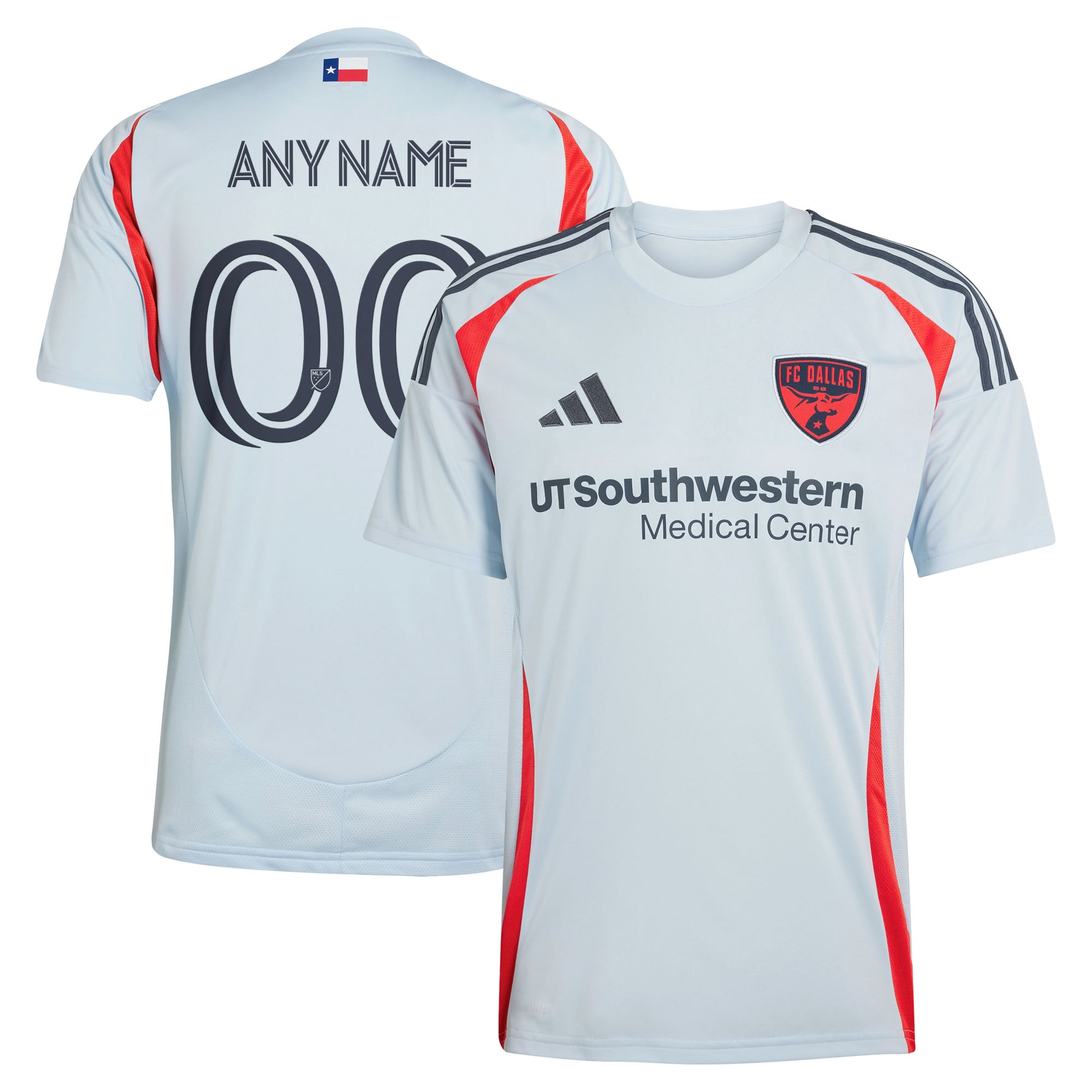 [LK] Women's FC Dallas 2025 The Inferno Kit Replica Custom Jersey - Light Blue