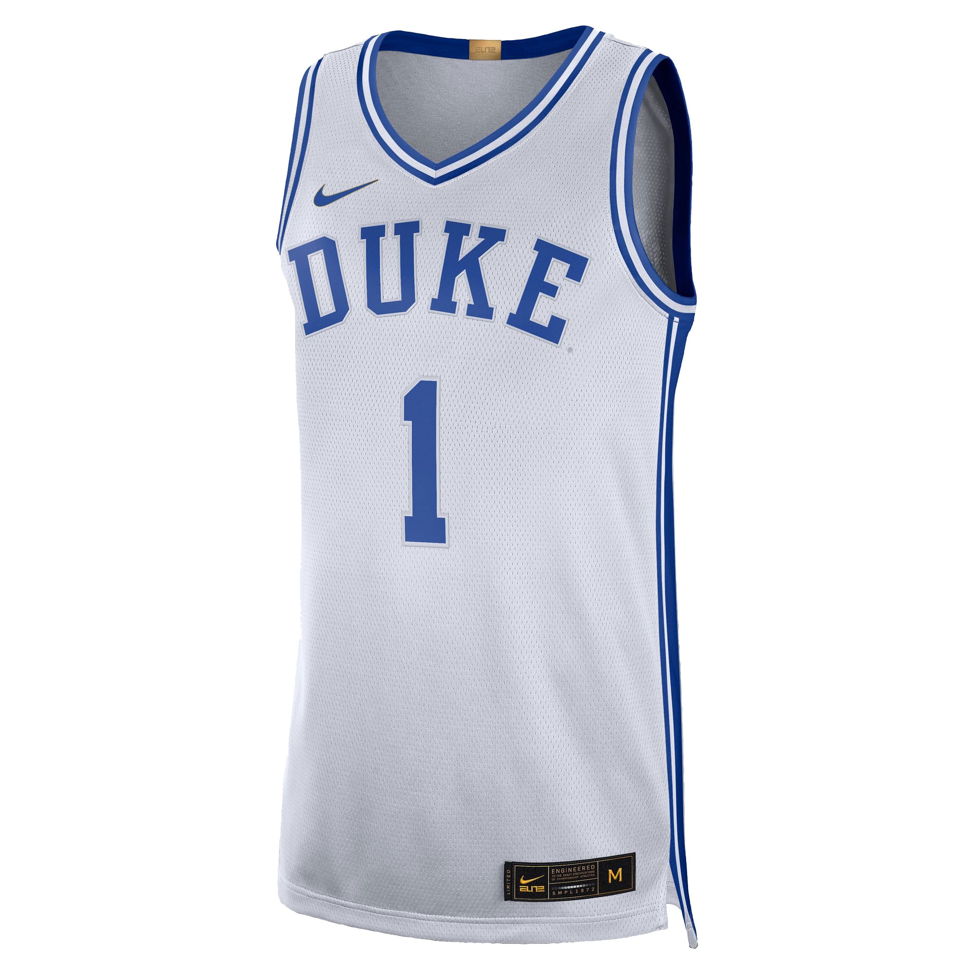 [DDG] Zion Williamson #1 Duke Blue Devils Limited Basketball Jersey - White
