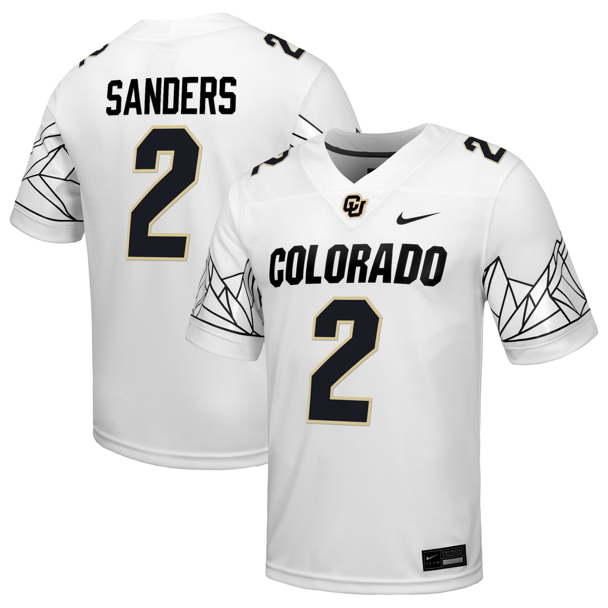 Shedeur Sanders Colorado Buffaloes Nike Alumni Game Jersey - White