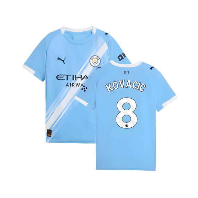 2025-2026 Man City Home Shirt (Kids) (Kovacic 8)