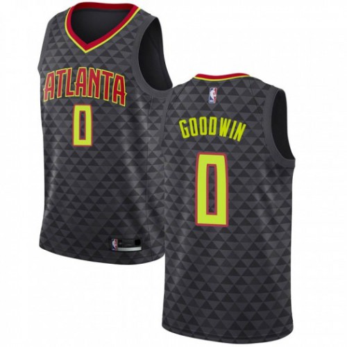 Black Nike Atlanta Hawks #0 Clippers Jersey - Moisture-Wicking