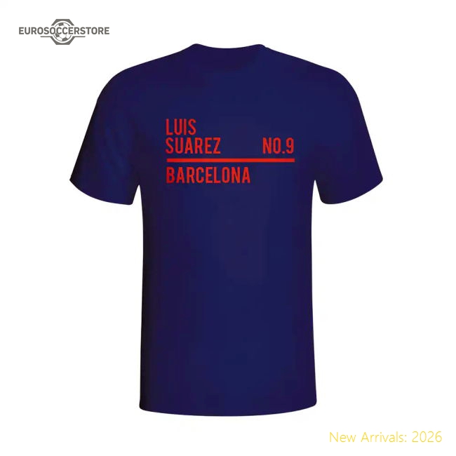Luis Suarez Barcelona Squad T-shirt (navy) - Kids