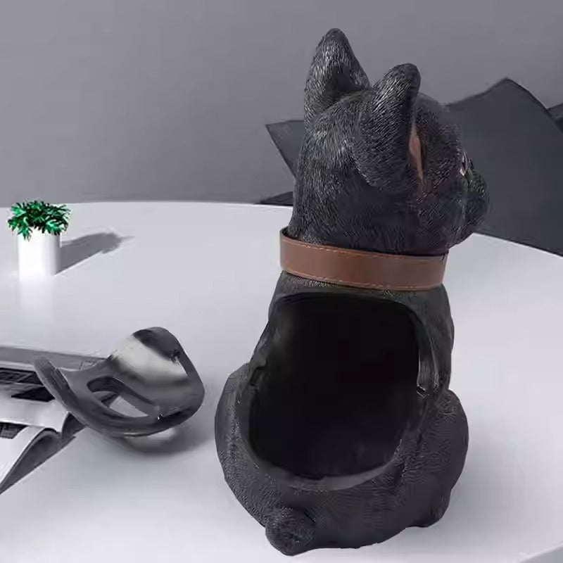 Fashion-Forward Nosepull Frenchie Tissue Box Holder – Cute Resin Dog ...