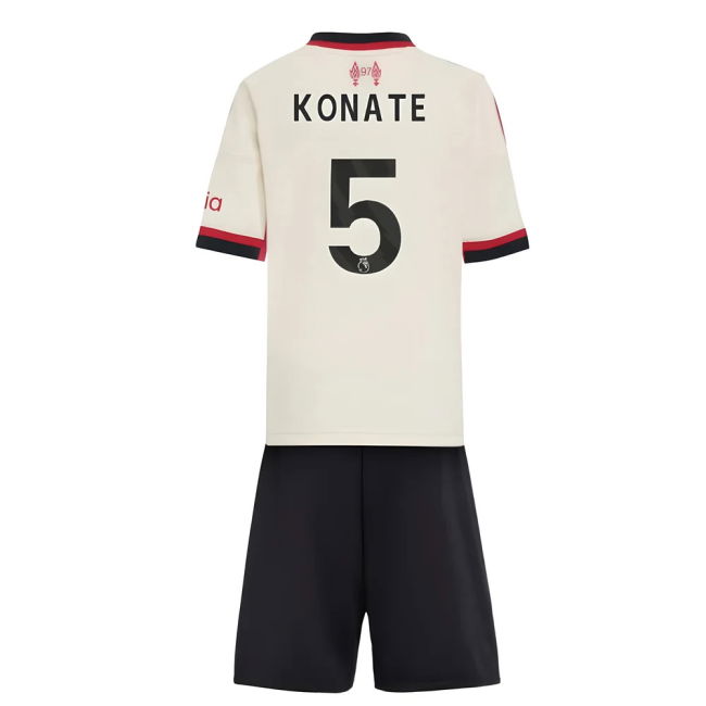 Liverpool Licensed 2025-2026 Liverpool Away Mini Kit (Konate 5)