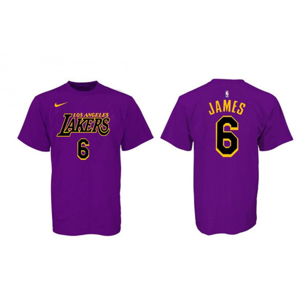 Game Day Performance Men's Lakers #6 LeBron Purple Basketball Jersey