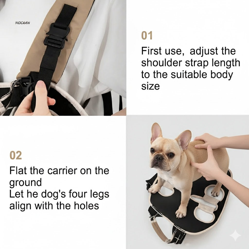 French Bulldog Pawvoyage Frenchie Backpack Carrier – Soft Hands Free