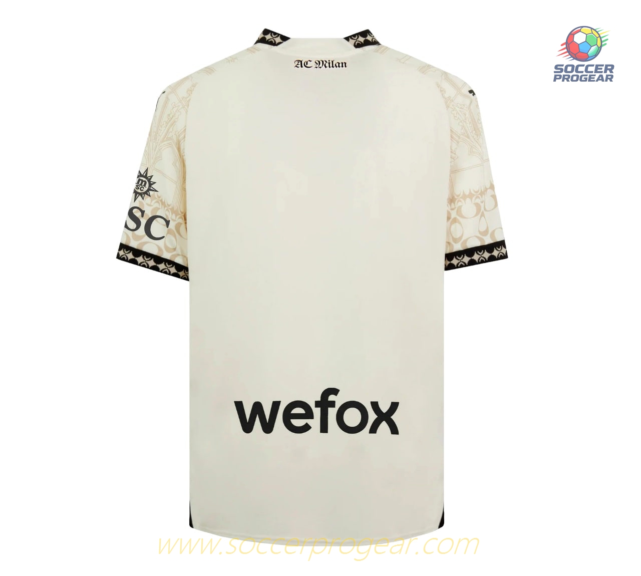 AC Milan Football Jersey 2023 2024 Fourth X Pleasures White