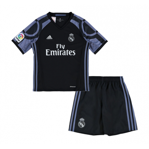 Official Kids Real Madrid Third 201617 Soccer KitsShirtShorts