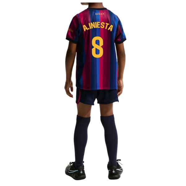 [JED] 2026-2027 Barcelona Home Little Kids Mini Kit (A.Iniesta 8)
