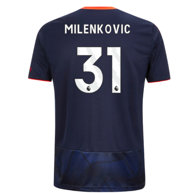 2025-2026 Nottingham Forest Third Jersey (Milenkovic 31)
