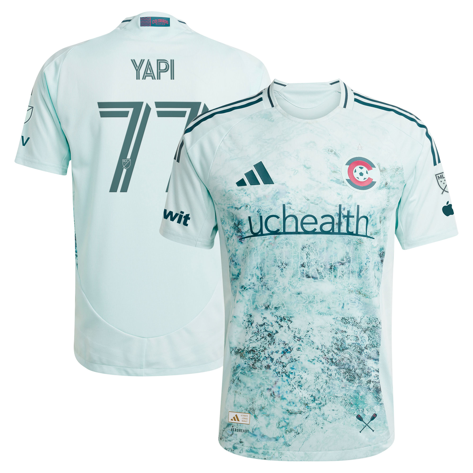 [SJH] Darren Yapi Colorado Rapids 2025 Headwaters On-Field Authentic Jersey - Green