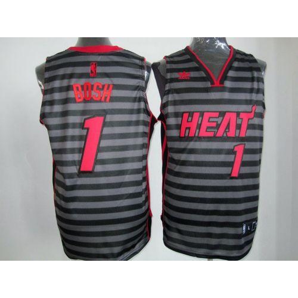 Fan Favorite Game-Ready Men's Heat #1 Chris Black Basketball Jersey