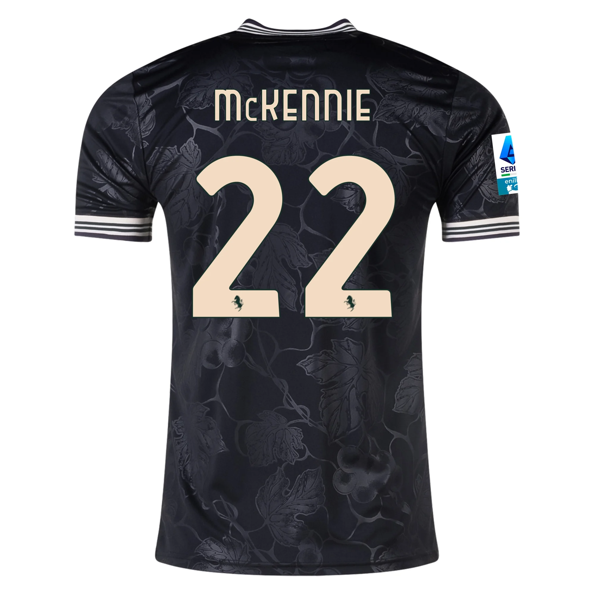 Buy Weston McKennie Juventus Third Soccer Jersey 25/26 Serie A Black