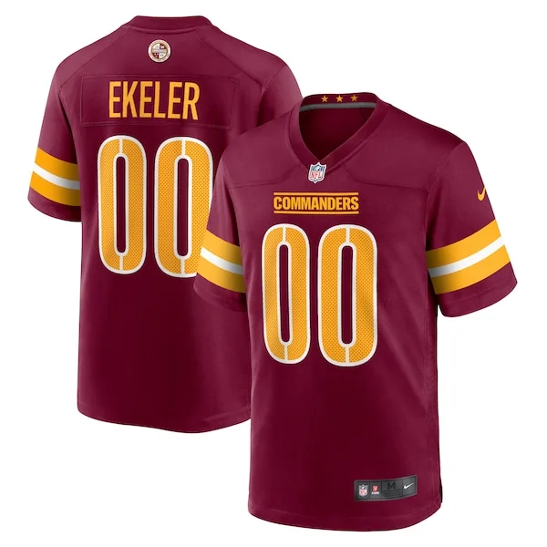 None Game NFL Jersey - Burgundy | Performance Football Apparel