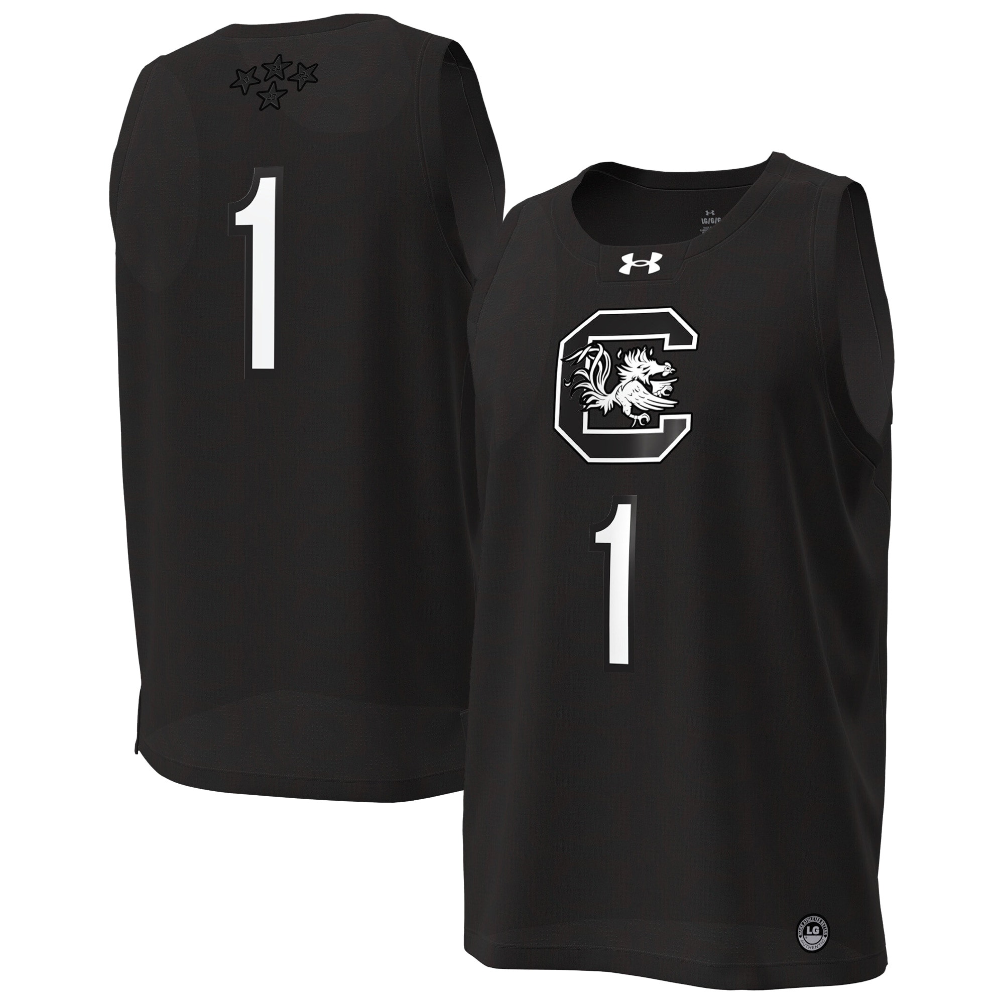 [NJP] South Carolina Gamecocks Women's #1 Replica Basketball Jersey - Black
