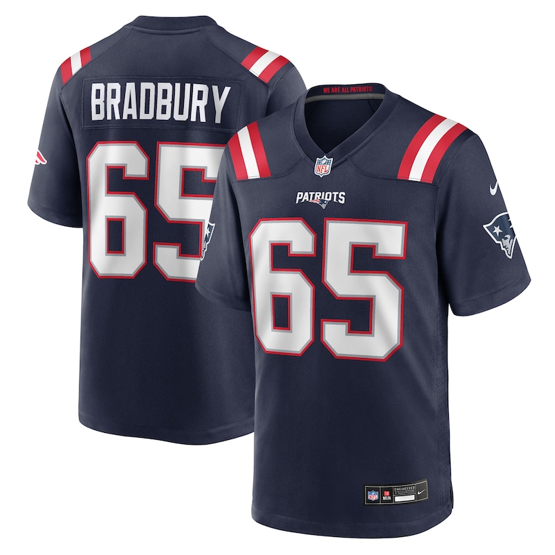 None Garrett Bradbury NE Patriots Championship Professional Jersey