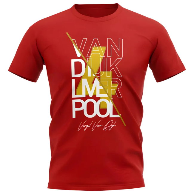 Virgil van Dijk Liverpool Graphic Signature supporter T-Shirt (Adult