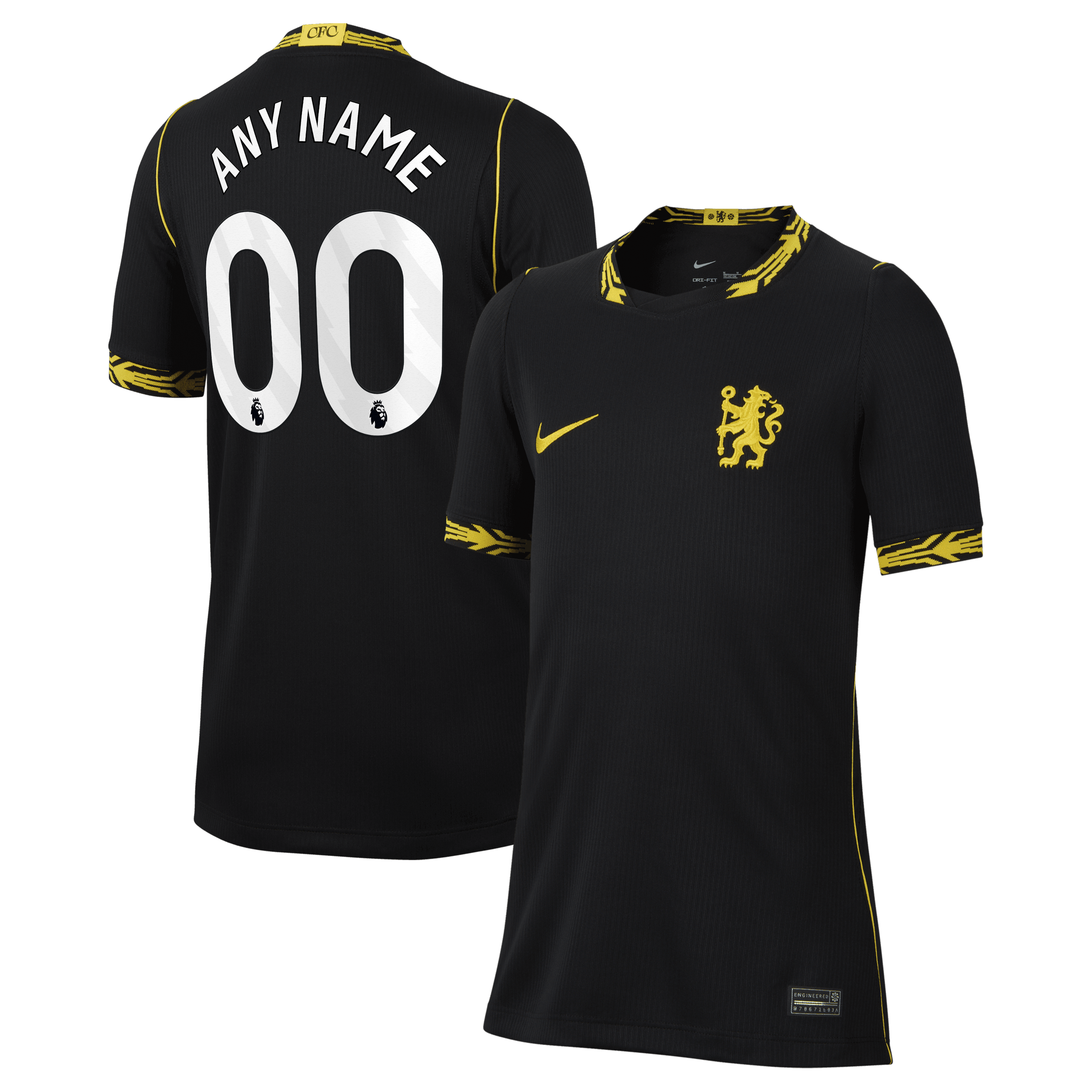 [LK] Chelsea Youth 2026/27 Away Stadium Replica Custom Jersey - Black