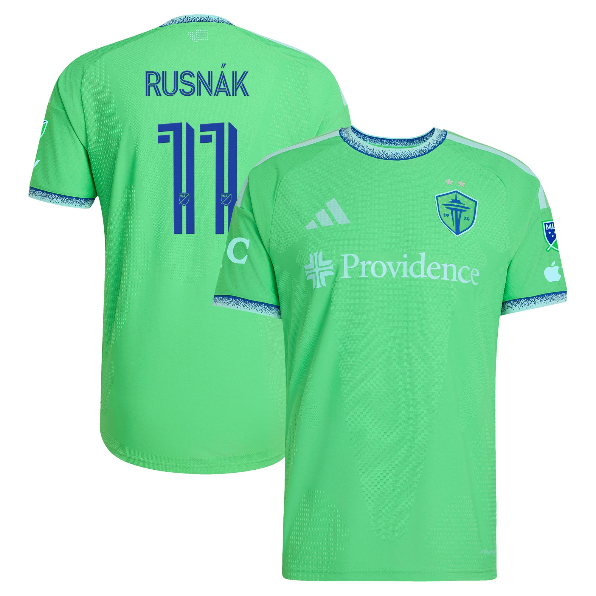[SJH] Youth Albert Rusnak Seattle Sounders FC 2026 The Evergreen State Kit On-Field Authentic Patch Jersey - Rave Green