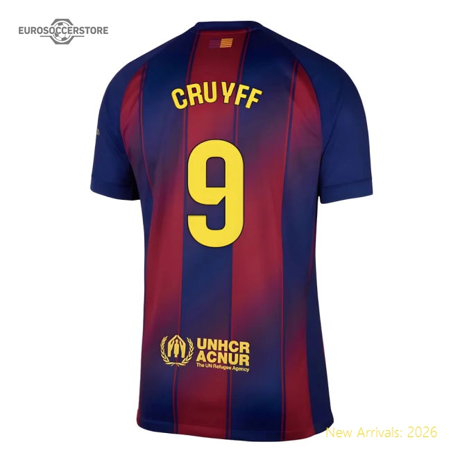 Match-Day Performance 2025-2026 Barcelona Home Shirt (Cruyff 9)