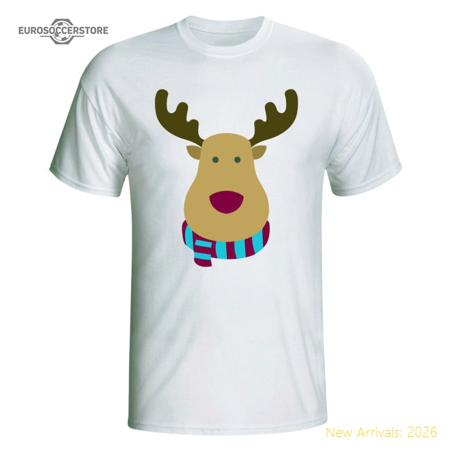 Aston Villa Rudolph Supporters Performance T-shirt white