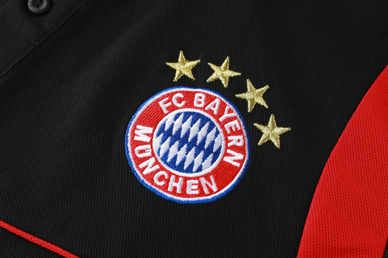Premium Official Bayern Munich 2019-20 Black Polo Shirt Kits