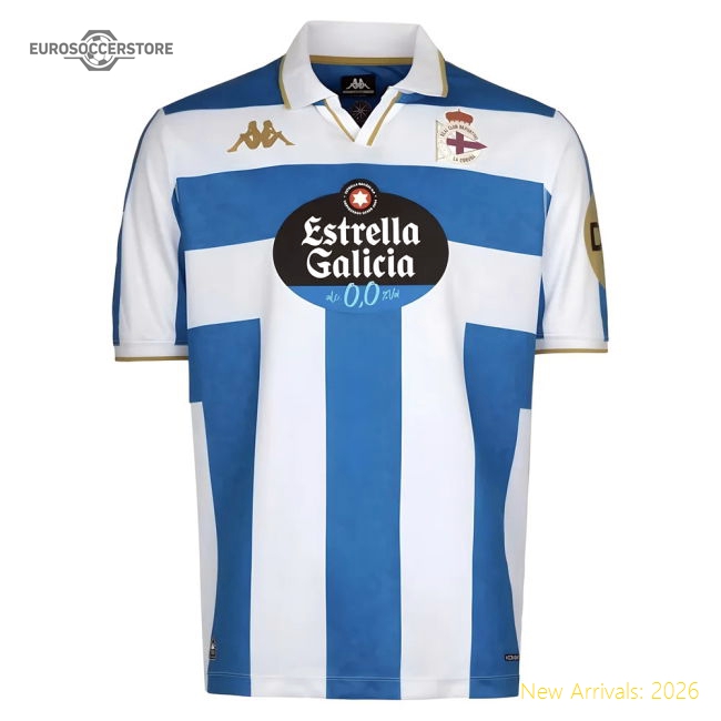 Official Match-Day 2025-2026 Deportivo La Coruna Home Shirt