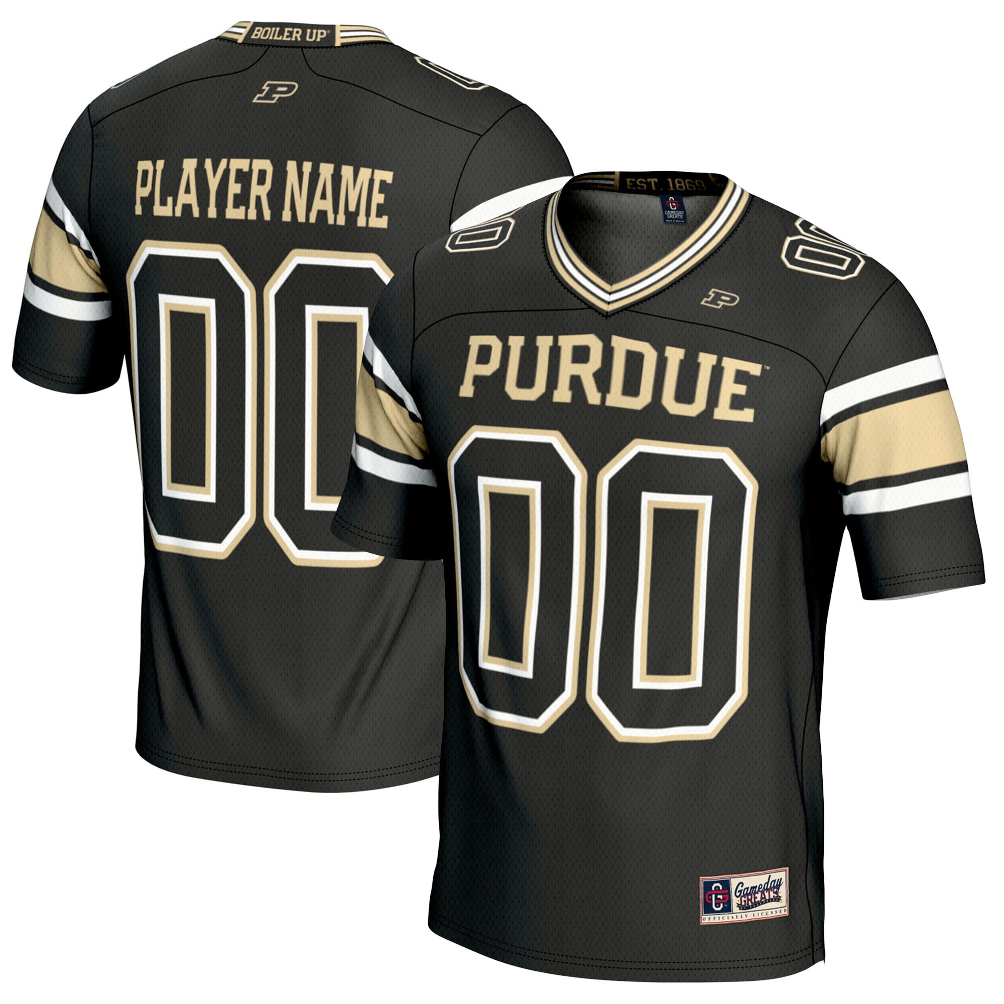 Purdue Boilermakers GameDay Greats Youth NIL Pick-A-Player 2026 Season Football Jersey - Black