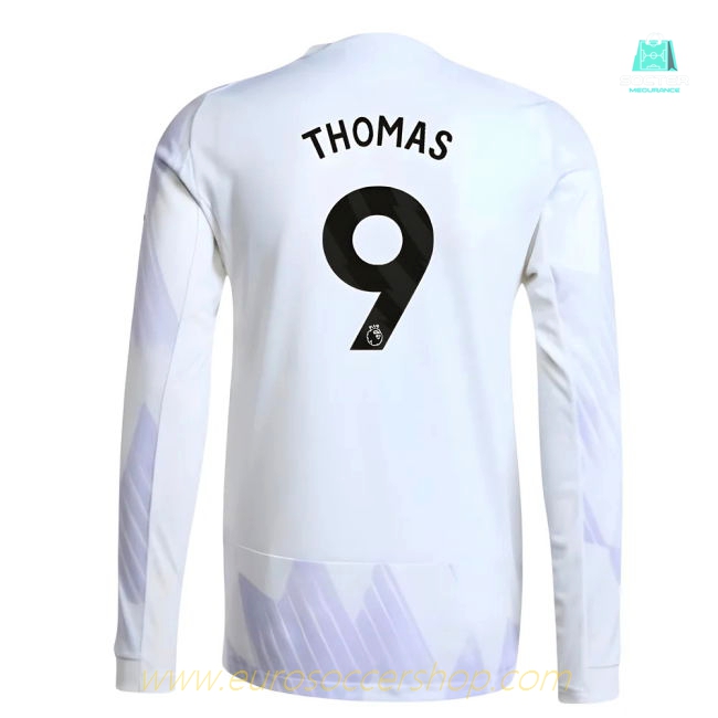 2025-2026 Man Utd Authentic Long Sleeve Away Shirt (Thomas 9)