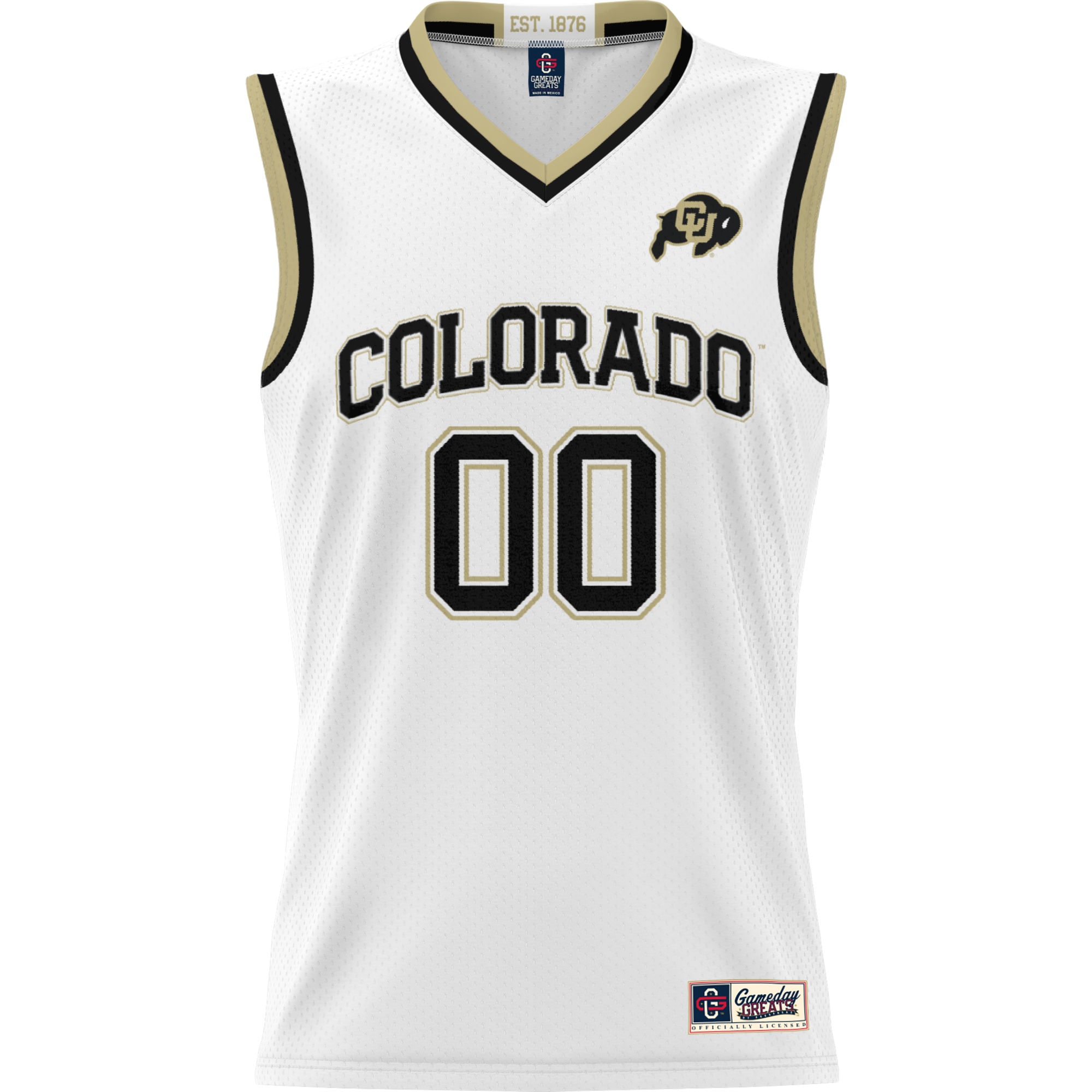 [DDG] Colorado Buffaloes GameDay Greats Youth NIL Pick-A-Player Lightweight Women's Basketball Jersey - White
