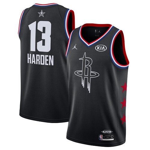 DEN Black Nike J. Harden #13 NBA Jersey Quality Premium Quality