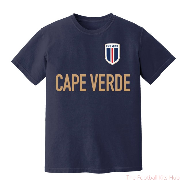 Cape Verde National Team Text T-Shirt (Navy)