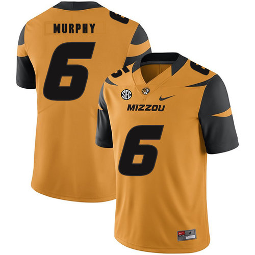 Men's None Gold 2024 away jersey Marcus Murphy #6 comfortable Jersey
