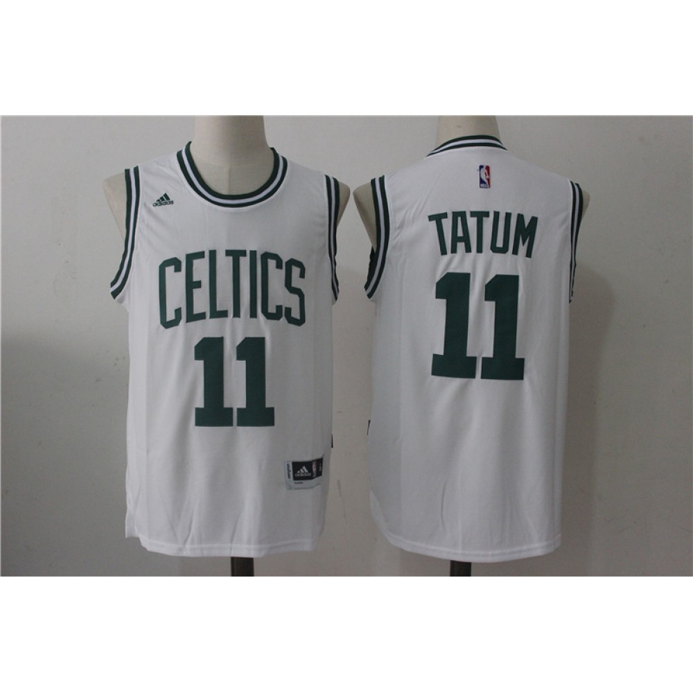 Durable Jayson Tatum11 Boston Celtics White Jersey - - Basketball Fan Gear