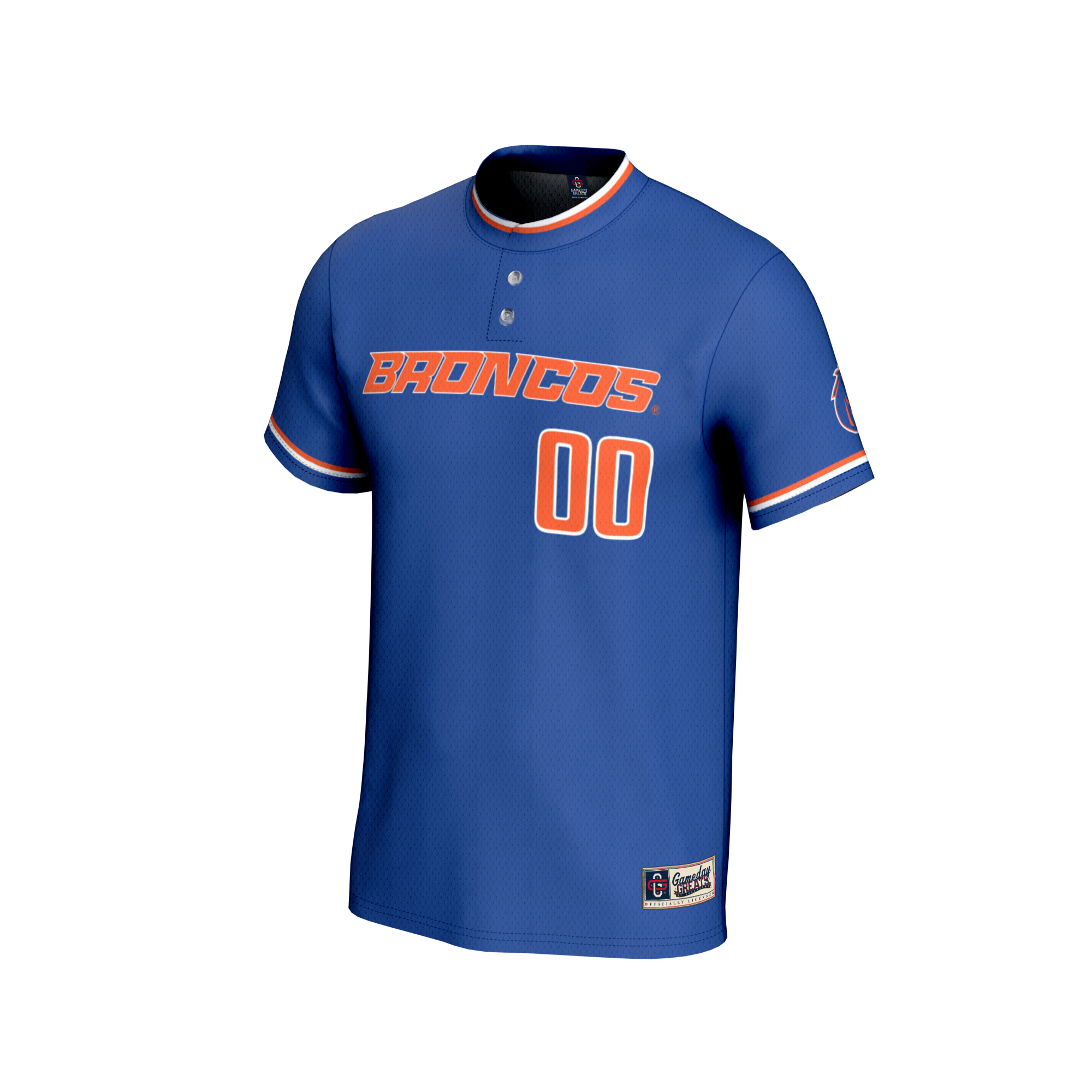[NJP] Boise State Broncos GameDay Greats Youth Lightweight Collegiate Softball NIL Pick-A-Player Fashion Jersey - Royal