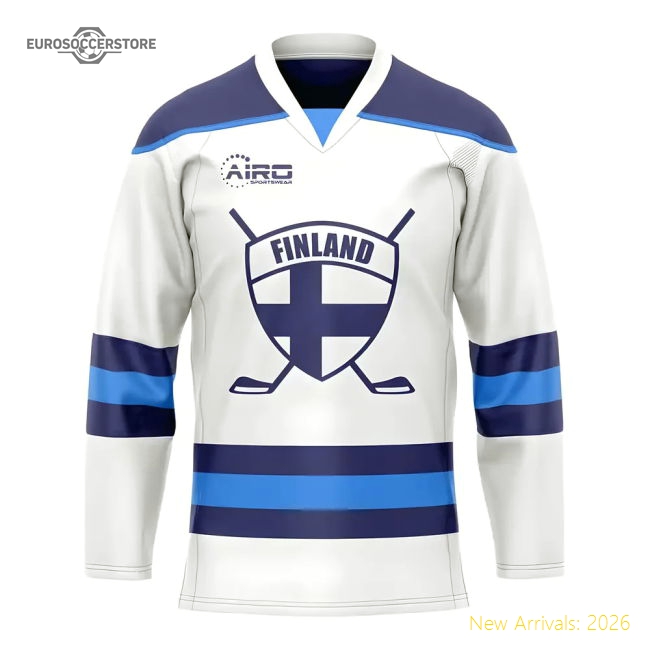 Finland Home Ice Hockey Kit Match Version Jersey Supporter