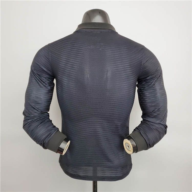 Premium Quality Inter Milan 21-22 Third Black Long Sleeve Soccer