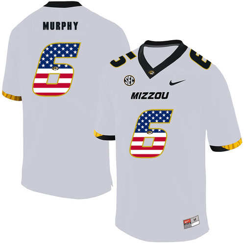Men's None White 2024 game jersey Marcus Murphy #6 authentic Jersey